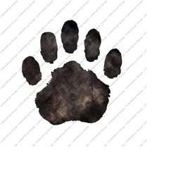 bear paw print png, cricut, silhouette, pdf png eps dxf, decal, sticker, t shirt