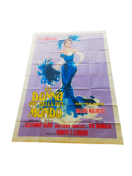 Lollobrigida movie poster BEAUTIFUL BUT DANGEROUS with Gina Lollobrigida & Vittorio Gassman Film Movie Original 1955 use