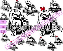 Daddysaurus Svg Bundle, Jurasskicked SVG, Father SVG