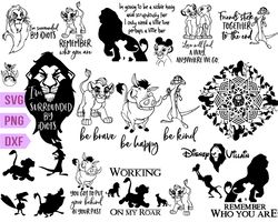 The Lion King Quotes Svg Bundle, Lion King PNG SVG, Simba and Pumbaa svg, lion King Birthday svg