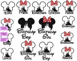 Disney Family Birthday Girl Svg, Disney Family Birthday Boy Svg, Disney Couple Birthday Svg, Making Memories 2023 Svg