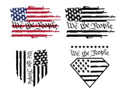 We the People SVG, PNG, PDF, American flag svg, usa svg