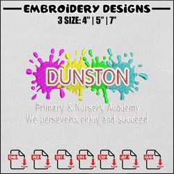 Dunston embroidery design, Embroidery design, Embroidery files, Embroidery shirt, Digital download