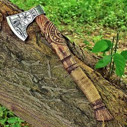 Viking forged axe - RAGNAR, Viking axe, personalised hatchet, viking hatchet, bearded axe, battle axe, scandinavian axe