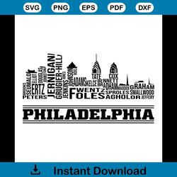 Philadelphia City Shirt Svg, United States Shirt Svg, Commonwealth of Pennsylvania Shirt Svg, Cricut, Silhouette, Svg, P