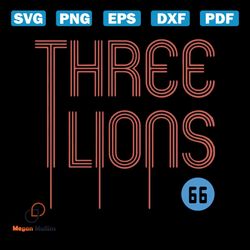 The three lions svg