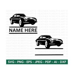 Classic Car Split Monogram, Car SVG, Car Silhouette, Car Clipart, Car Vector file, Vehicle Svg, Travel Svg, Cut Files fo