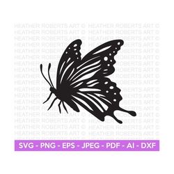 Butterfly SVG, Insect Svg, Butterfly Silhouette, Monarch Butterfly svg, Butterfly Clipart, Cricut Cut File, Silhouette