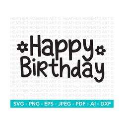 Happy Birthday SVG, Birthday SVG, Birthday Girl svg, Birthday Shirt SVG, Gift for Birthday svg, Hand-lettered Design,Cut