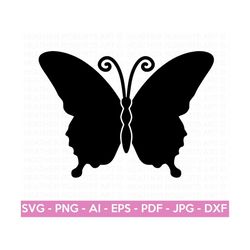 Butterfly SVG, Insect Svg, Butterfly Silhouette, Monarch Butterfly svg, Butterfly Clipart, Cricut Cut File, Silhouette
