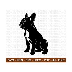 French Bulldog SVG, Dog Silhouette Svg, Playful Dog Svg, Dog Breed Svg, Dog Svg, Dog Clipart Svg, Dog Lover Svg, Cut Fil