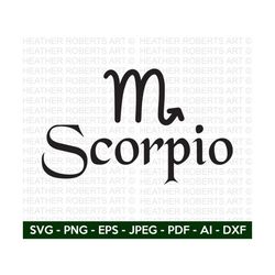 Scorpio SVG, Scorpio Zodiac Svg, Zodiac Signs SVG, Astrology Signs svg, Zodiac Symbols svg, Constellation Signs svg, Cut