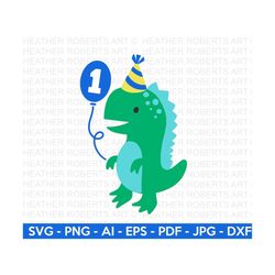 1st Dinosaur Birthday SVG, Cute Dinosaur SVG, T-Rex SVG, Dino svg, Little boy svg, boy shirt svg, Dinosaur birthday, Cut
