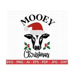 Mooey Christmas SVG, Merry Christmas Svg, Christmas Shirt svg, Christmas svg, Christmas Quote svg, cow svg,  Cricut Cut