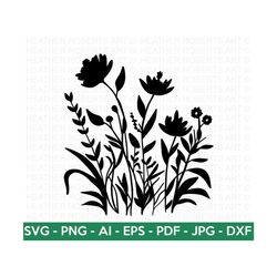 Plants SVG, Flower SVG, Plant Lover SVG, Plant Doodle svg, Hand Drawn Plants svg, Cut File for Cricut, Silhouette