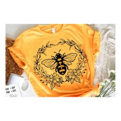Bee and flowers svg, Bee svg, Sunflower svg, Honey bee svg, Honey svg, Bee quotes svg,