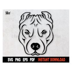 Pitbull Svg, Pitbull Vector SVG File For Cricut, Silhouette, American Pit Bull Svg, Dog Paw Svg Clipart Cut File-  Insta