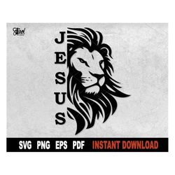 Lion Of Judah SVG, Jesus The Lion Svg File for Cricut, Silhouette,  Christian Bible Verses Clipart, Shirt Png File- Inst