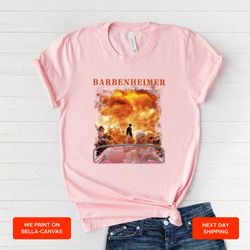 Barbenheimer Shirt The Destroyer Of World Tee Pink T-Shirt Barbenheimer Tee Barbenheimer Shirt Funny Movie Shirt Barbie