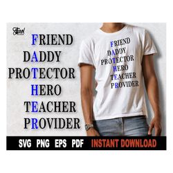 Father Definition Svg, Father's Day SVG File For Cricut, Silhouette, Dad Svg Vector Clipart,  Png Shirt Design- Instant