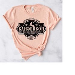 Sanderson Bed & Breakfast Tee Shirt - Halloween Movie Shirt - It's All Just A Bunch Of Hocus Pocus Shirt - Sanderson Sis