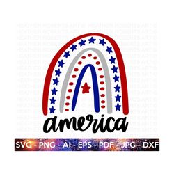American Rainbow SVG, 4th of July SVG, July 4th svg, Fourth of July, USA Flag svg, America svg, Independence Day Shirt,