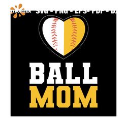 Ball Mom Svg, Sport Svg, Mom Svg, Sport mom Svg, Softball Svg, Baseball Svg, Ball Svg, Football Lovers, Baseball Fans, M