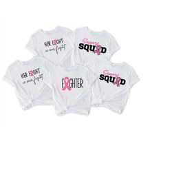 Support Squad T-shirt, Breast Cancer Support Shirt, Cancer Awareness Shirt, Cancer Fighter Support Team Shirt, Motivatio