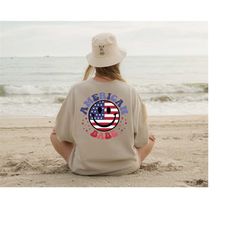 Retro USA Shirt, 4th of July T-shirt, Retro America Babe shirt, Womens 4th of July shirt, America Patriotic Shirt Tee, A