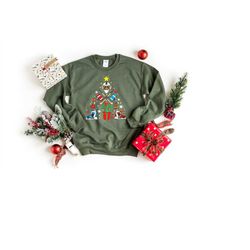 Christmas Ice Hockey Shirt, Hockey Lover Gift, Xmas Sport T-shirt, Hockey Mom Tee, Hockey Player Sweatshirt, Hockey Team