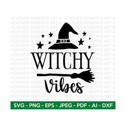 Witchy Vibes SVG, Halloween SVG, Witch Svg, Ghost, Witch Shirt SVG, Sarcastic svg, Halloween Costume Svg, Cut Files for