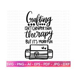 Crafting Is More Fun SVG, Crafting SVG, Crafting Shirt svg, Crafting Quote, Craft Room, Crafter, Hand-written quote, Cut