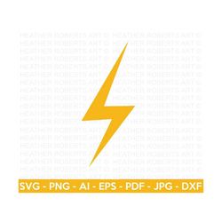 Lightning Bolt SVG, Lightning SVG, Lightning svg, Thunder svg, Basic Shape SVG, Cricut Cut Files, Sillhouette