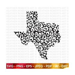 Texas Leopard Print SVG, Texas Svg, Texas Clipart, Texas Silhouette, Texas Shape svg, Texas Design Svg, Cut File Cricut,