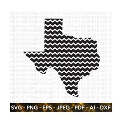 Texas Zigzag Pattern Design SVG, Texas Svg, Texas Clipart, Texas Silhouette, Texas Shape svg, Texas Design Svg, Cut File