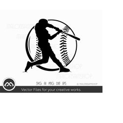 Cool Baseball SVG Player ball - baseball svg, softball svg, baseball clipart, sports svg, baseball shirt svg, digital fi