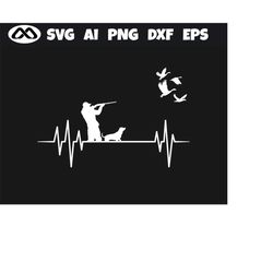 Goose hunting SVG Heartbeat - Goose hunting svg, hunting svg, hunting cut file, hunter svg