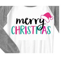 Merry Christmas svg, Christmas svg, santa svgs, santa hat svg, merry svg, Christmas shirt, DXF, EPS, cut file, Christmas