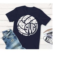 Volleyball svg, distressed svg, monogram svg, volleyball, dxf, eps, png, volleyball shirt, iron on, svg files, cutter fi