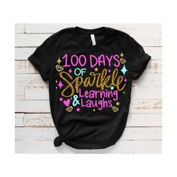 100 Days of School SVG, 100th Day of School svg, 100 Days , Sparkle svg, Learning svg, Teacher svg, School svg, School S