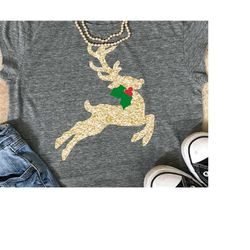 Reindeer svg, christmas svg, mug svg, santa svg, gold reindeer, flying reindeer  svg, DXF, Eps, christmas, shorts and le