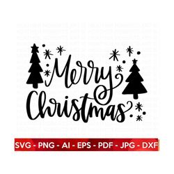 Merry Christmas SVG, Christmas Sign svg, Mistletoe svg, Winter SVG, Snowflakes svg, Christmas svg, Holiday svg, Cricut C