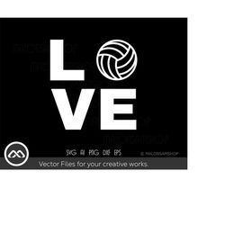 volleyball svg love - volleyball svg, volleyball mom svg, sports svg, volleyball shirt, volleyball design, digital file