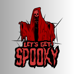 Let's Get Spooky PNG-Halloween Sublimation Digital Design Download-Png Digit