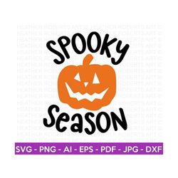 Spooky Season Colored SVG, Halloween SVG, Halloween Shirt svg, Halloween Quote, Scary Vibes, Halloween Vibes, Cut Files