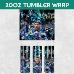Seahawks Team Player Tumbler Wrap, Seattle Seahawks Football Tumbler Wrap, Football Team Tumbler Wrap, NFL Tumbler Wrap