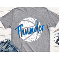 Thunder svg, basketball svg, Thunder basketball, grunge svg, digital Download, shorts and lemons, shortsandlemons, baske