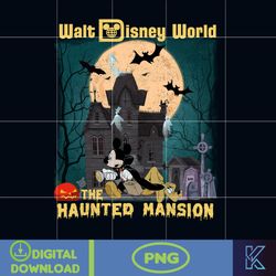 Haunted Mansion Png, Mickey Minnie Haunted Mansion Png, Mickeys Not So Scary, Spooky Halloween, Halloween Png (22)