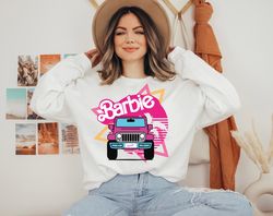 barbie car sweater, barbie movie shirt, come on barbie shirt, margot robbie barbie, barbie 2023 shirt, barbie margot rob
