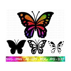 Layered Butterfly SVG, Butterfly SVG, Butterfly Silhouette, Monarch Butterfly, Butterfly Clipart, Cricut Cutfile